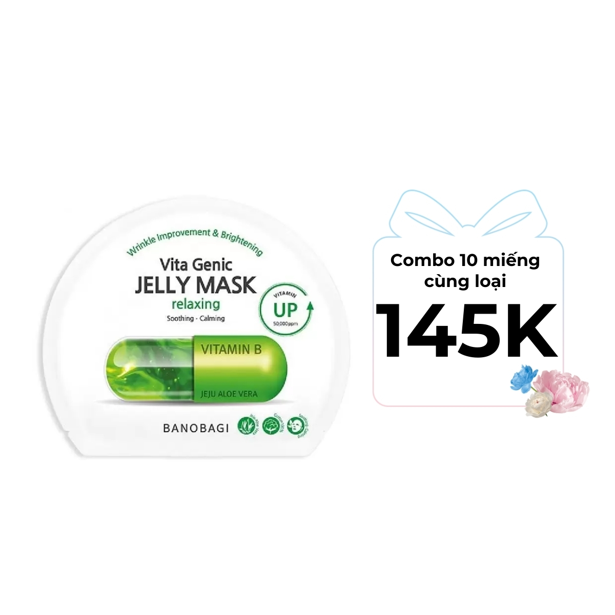 Mặt Nạ Banobagi Vita Genic Jelly Mask - Relaxing Xanh Lá 1 PCS