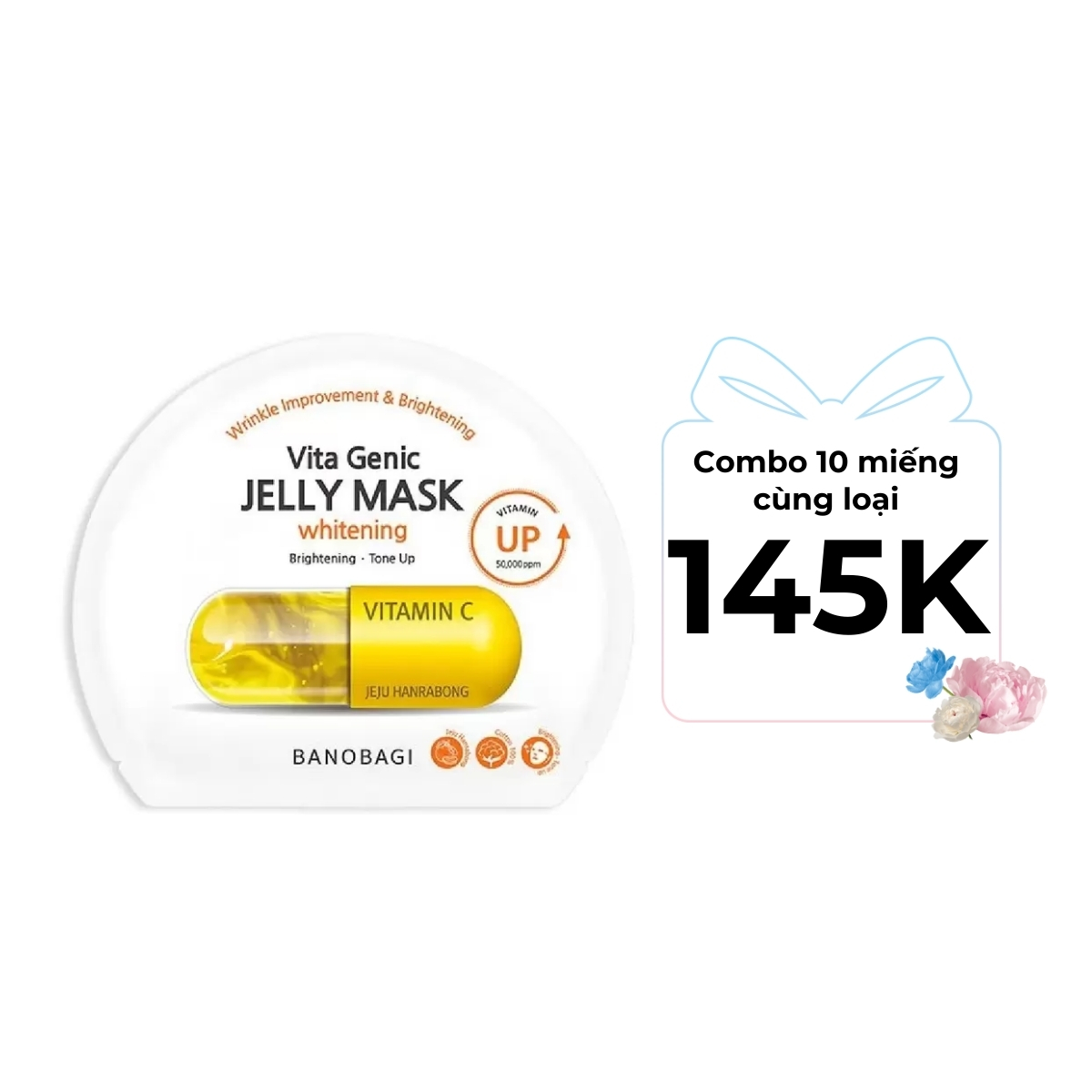 Mặt Nạ Banobagi Vita Genic Jelly Mask - Whitening Vàng 1 PCS