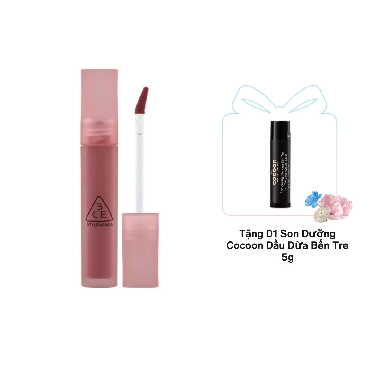 Son Kem 3CE Blur Water Tint Lì Mềm Mượt Môi 4.6g - Early Hour