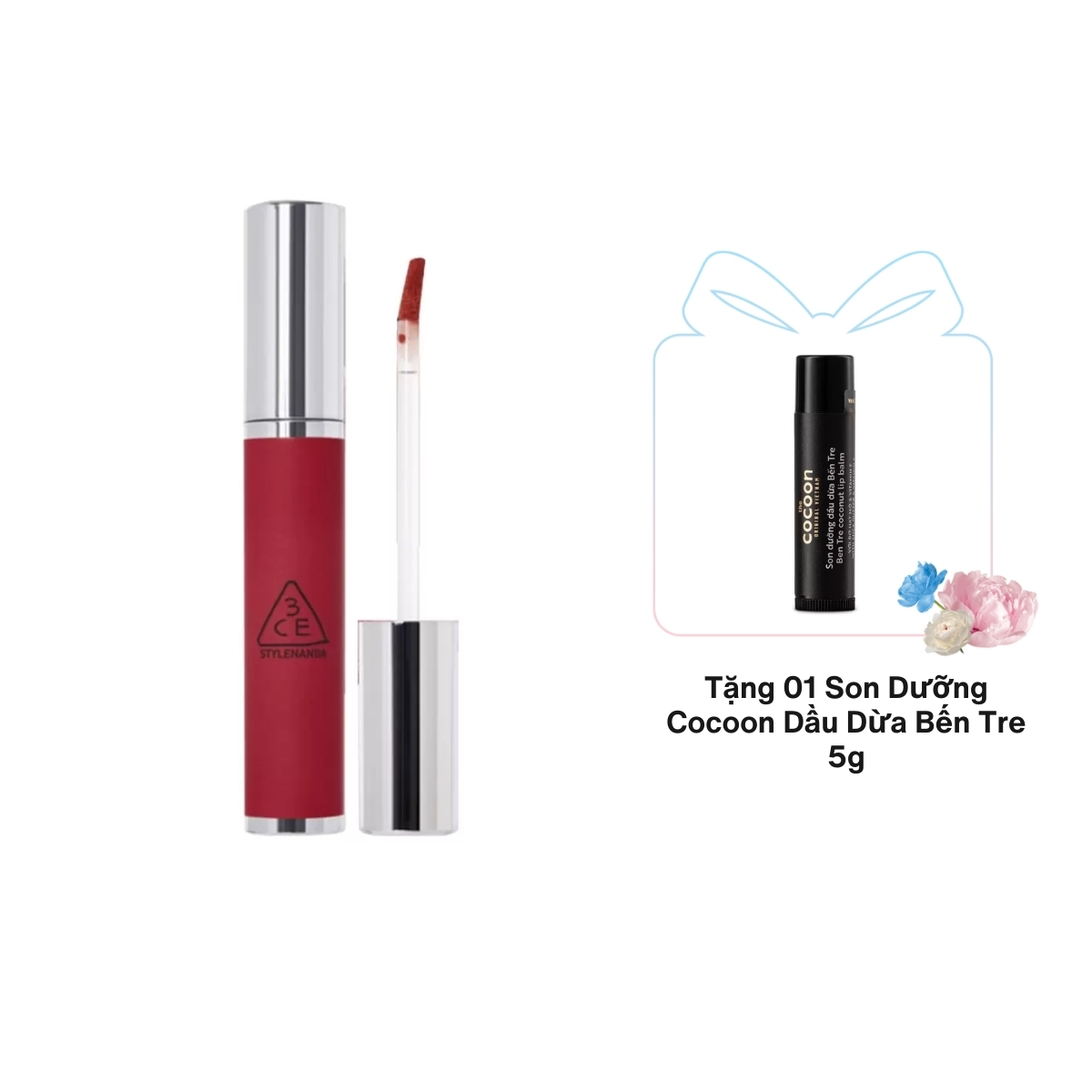 Son kem lì 3CE Hazy Lip Clay - Whip Red