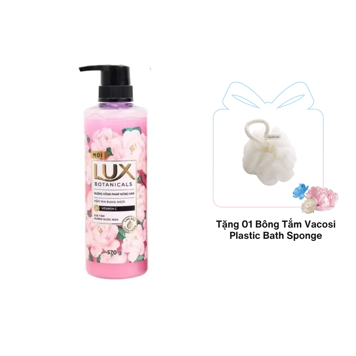 Sữa Tắm Lux Botanicals Hoa Hồng Pháp Nồng Nàn 570g