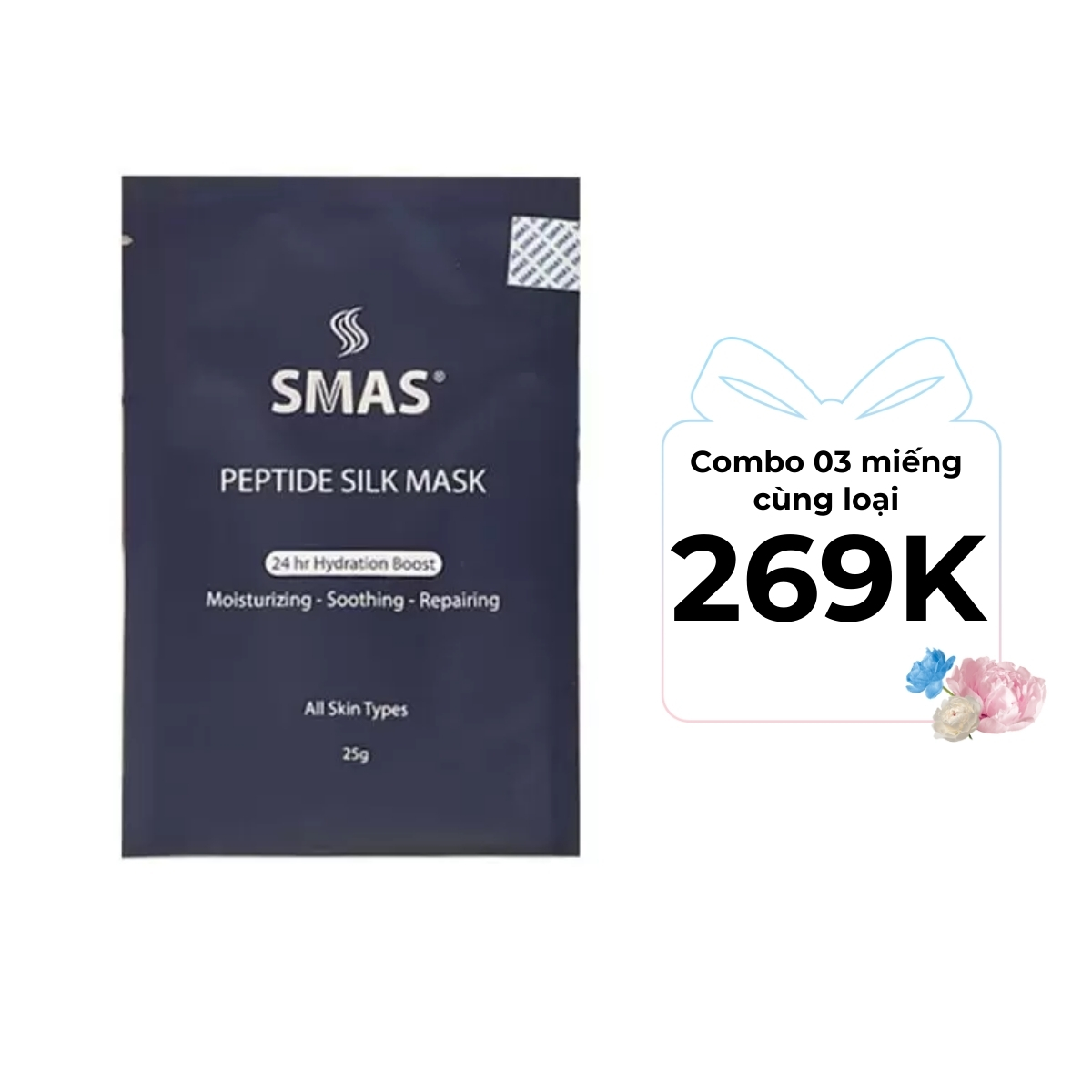 Mặt Nạ SMAS Peptide Silk Mask Dưỡng Và Phục Hồi Da 25g (Mã Mới)