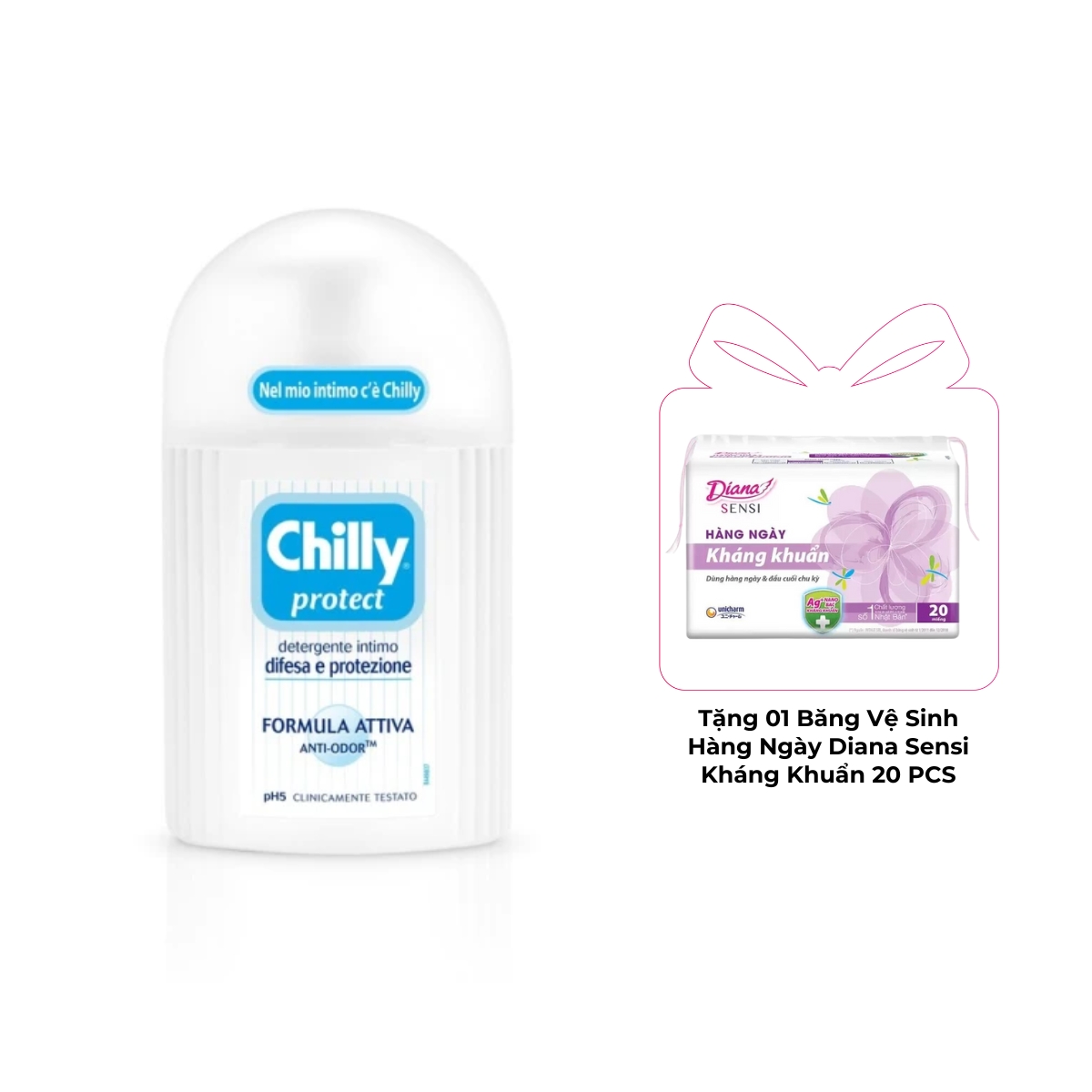 Dung Dịch Vệ Sinh Chilly Protect Kháng Khuẩn 200ml (Xanh Dương)