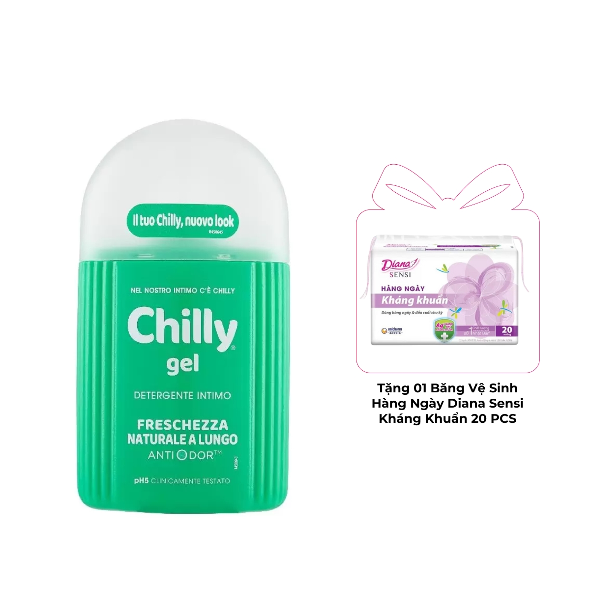 Dung Dịch Vệ Sinh Chilly 200ml - Màu Sắc:Xanh Lá - Tươi Mát (Mã Mới)