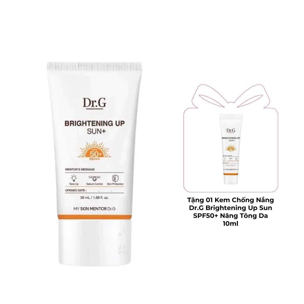 Kem Chống Nắng Dr.G Brightening Up Sun SPF50+ Nâng Tone Da 50ml