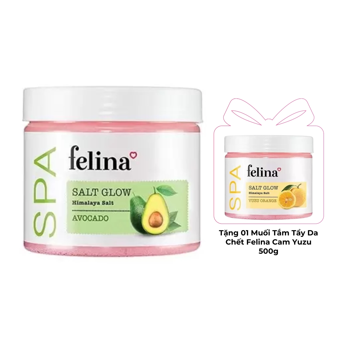 Muối Tắm Tẩy Da Chết Felina 500g - Bơ