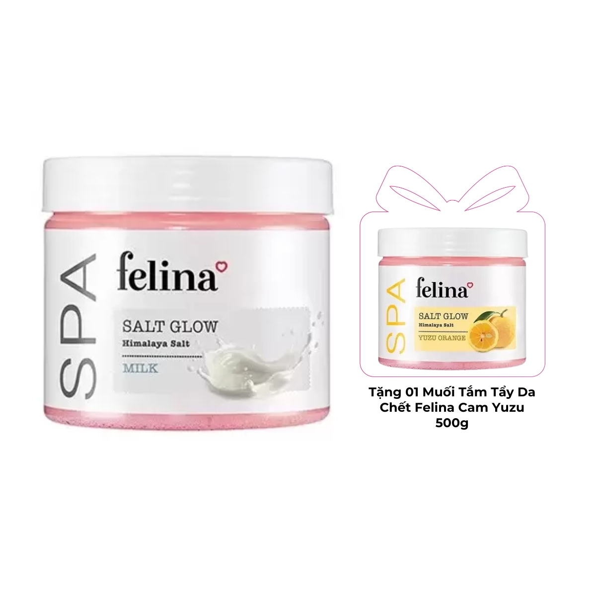 Muối Tắm Tẩy Da Chết Felina 500g - Sữa