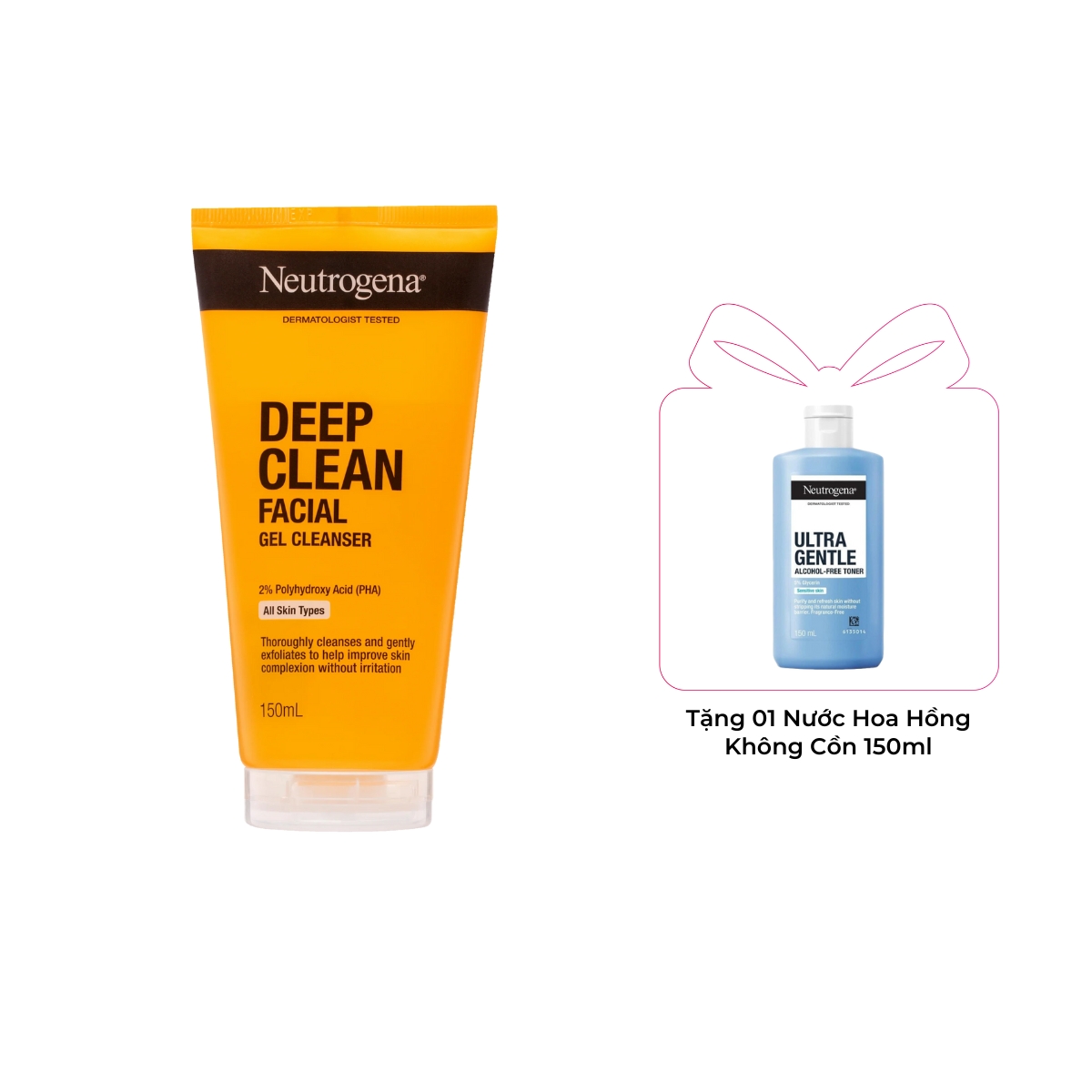 Sữa Rửa Mặt Neutrogena Deep Clean Facial Gel Làm Sạch Sâu 150ml (Mã Mới)