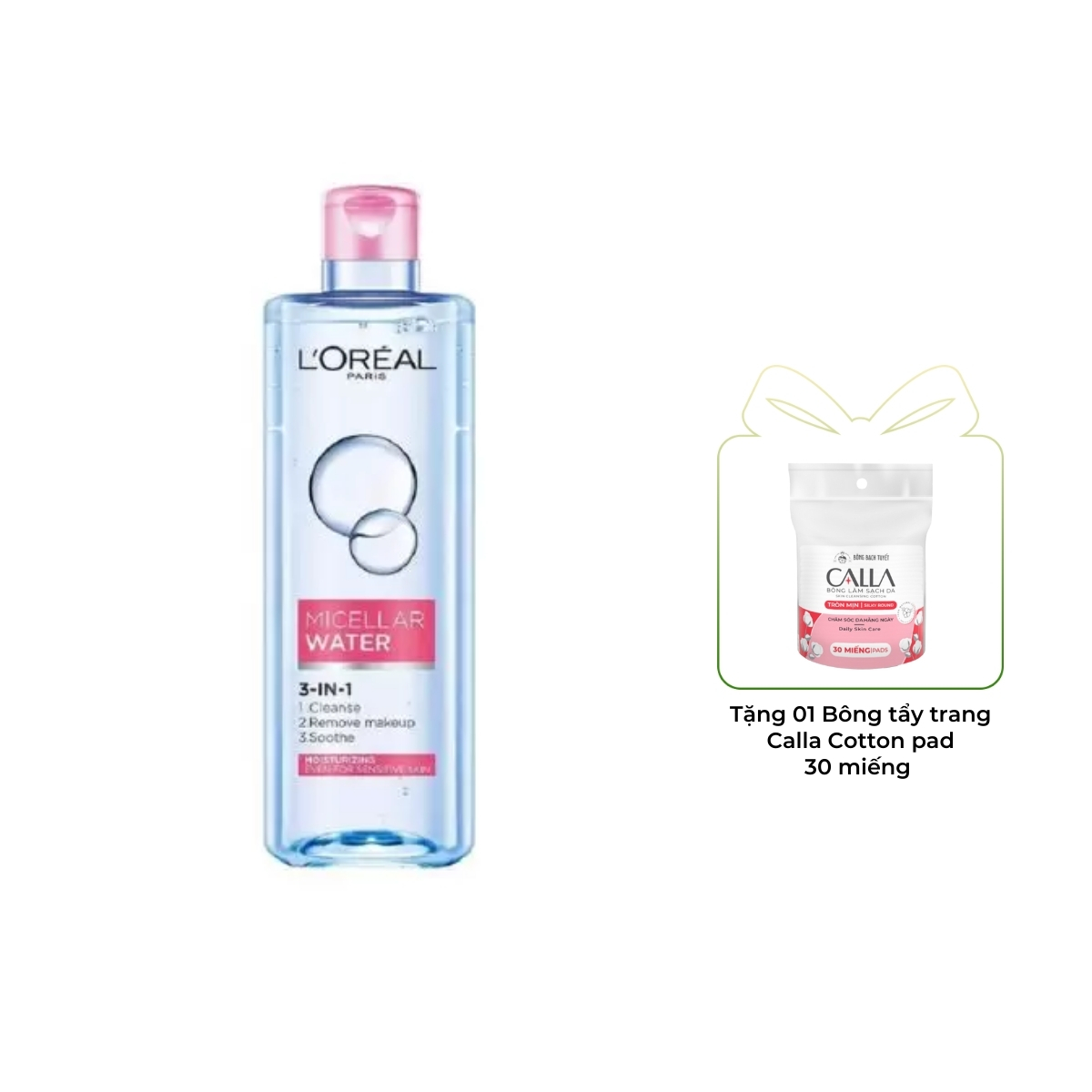 Nước Tẩy Trang L'Oreal Micellar Water Dưỡng Ẩm Cho Da Thường Khô 400ml