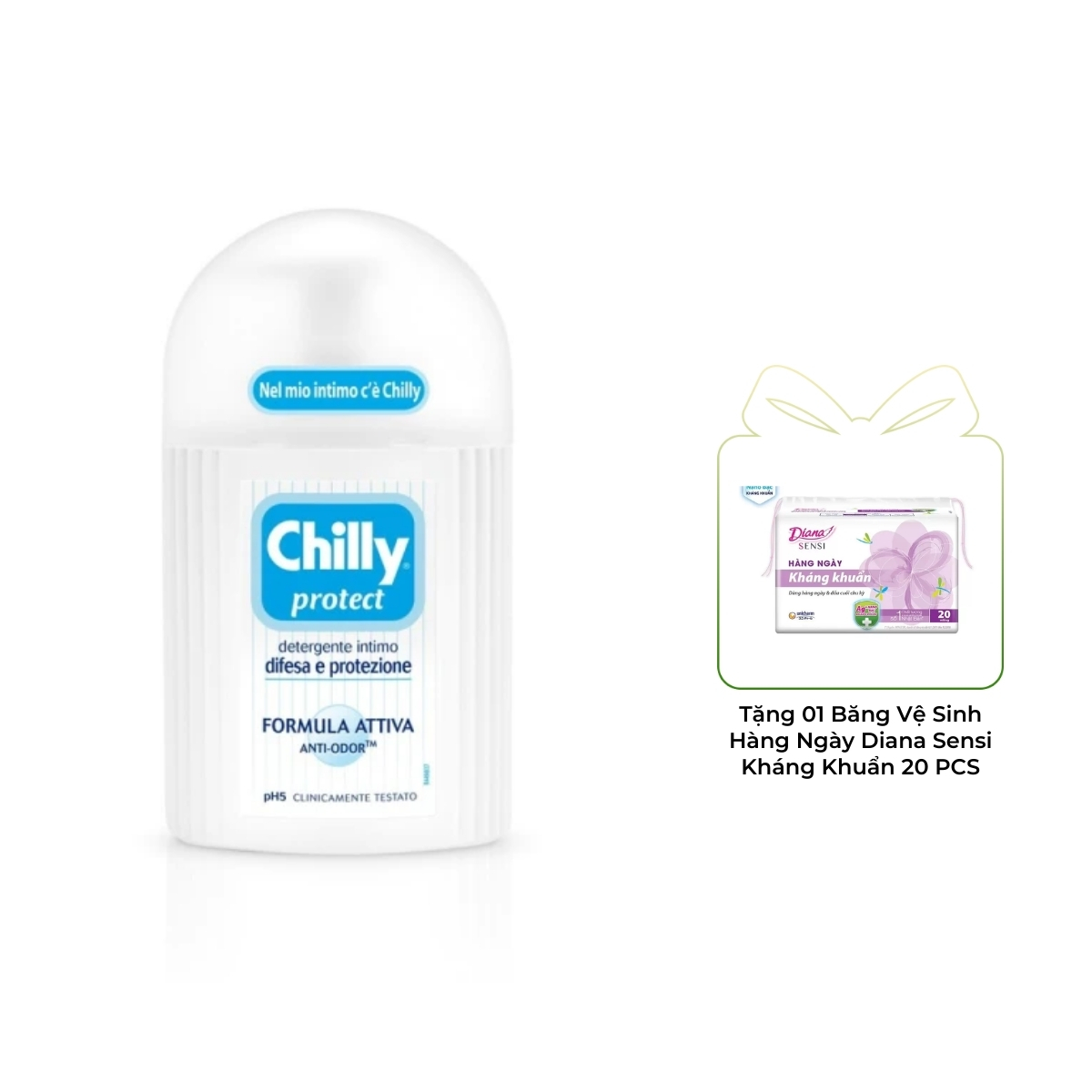 Dung Dịch Vệ Sinh Chilly Protect Kháng Khuẩn 200ml (Xanh Dương)