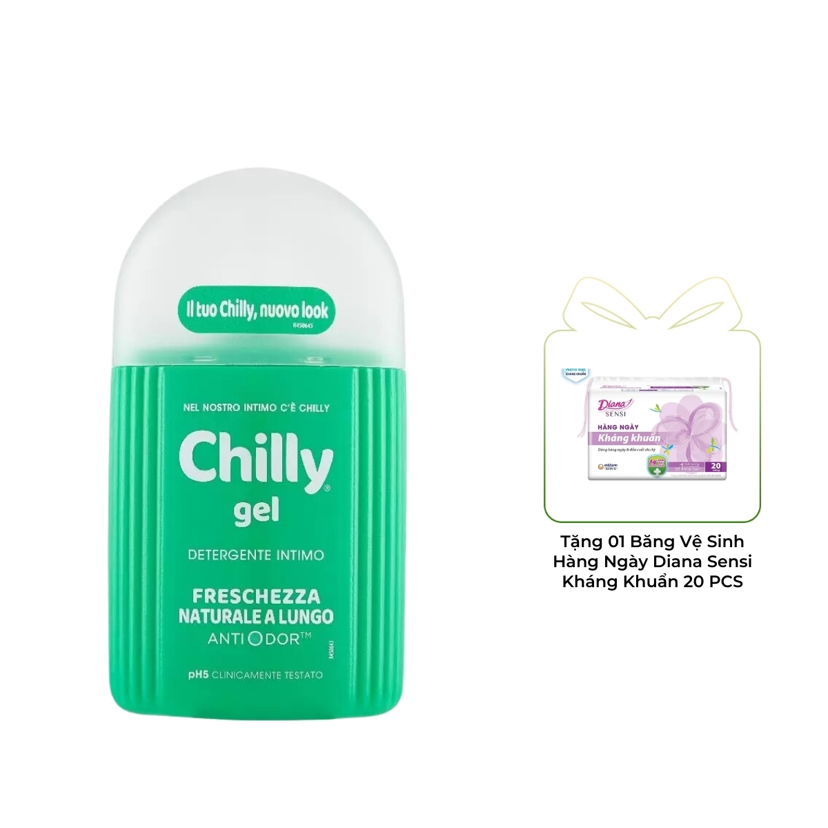 Dung Dịch Vệ Sinh Chilly 200ml - Màu Sắc:Xanh Lá - Tươi Mát (Mã Mới)