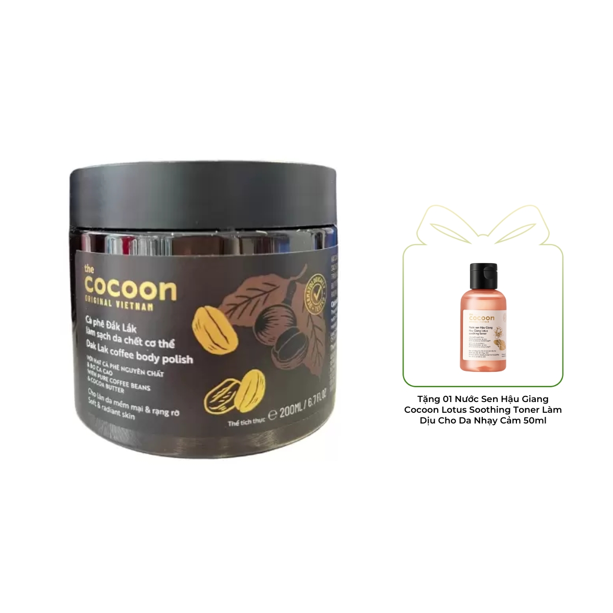 Tẩy Tế Bào Chết Body Cocoon Dak Lak Coffee Body Polish Cà Phê Đắk Lắk 200ml  (Mã Mới)