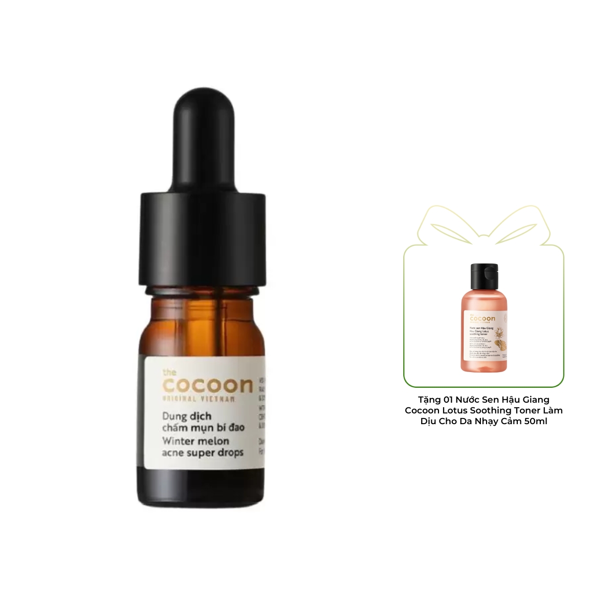 Dung Dịch Chấm Mụn Cocoon Bí Đao Winter Melon Acne Super Drops Làm Giảm Mụn (Mới) 5ml