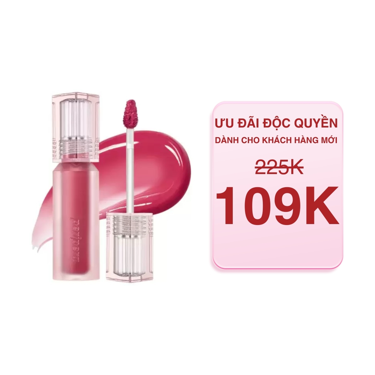 Son Tint Peripera Water Bare Tint 3.7g Màu 03 Emotional Pink