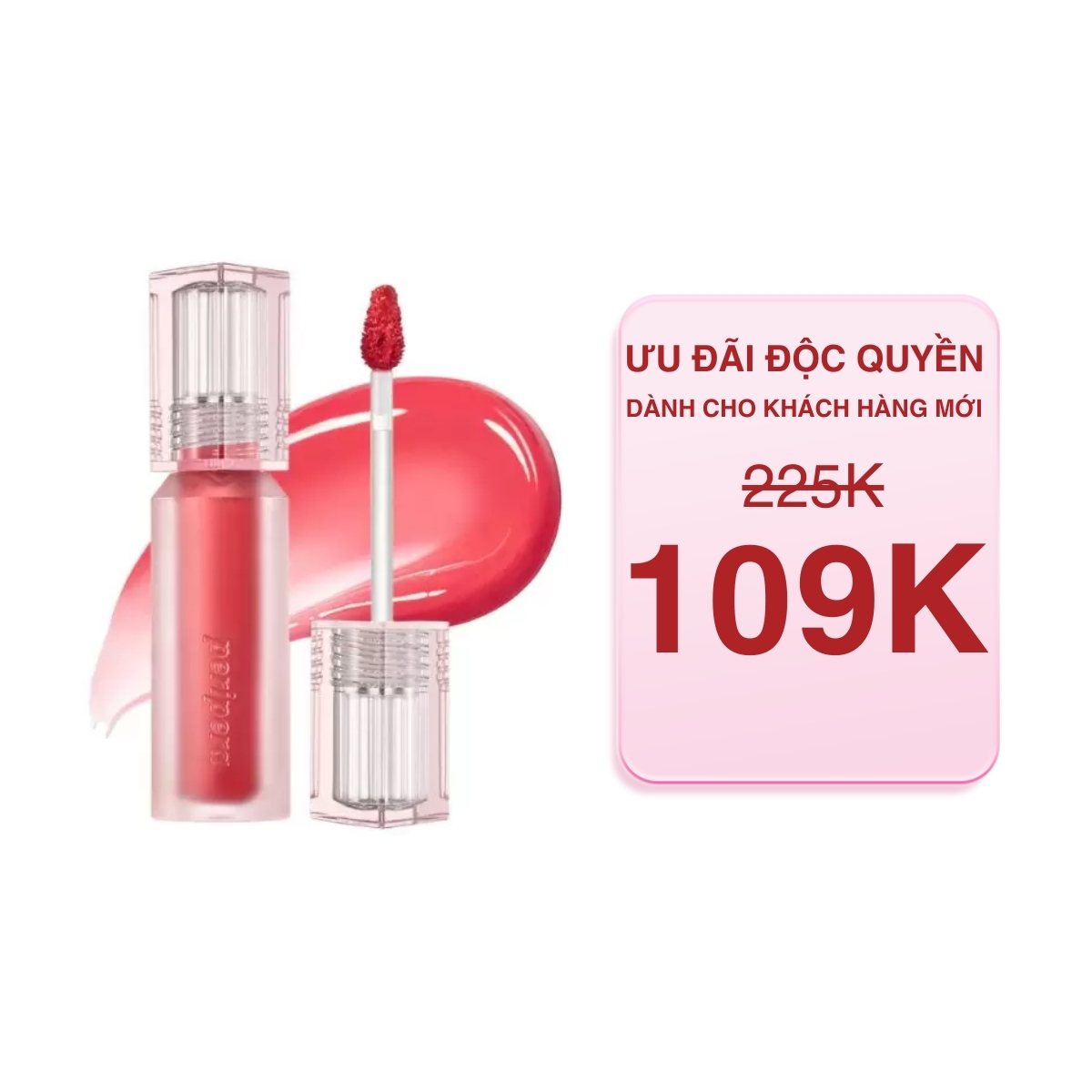 Son Tint Peripera Water Bare Tint 3.7g Màu 04 All Right Peach