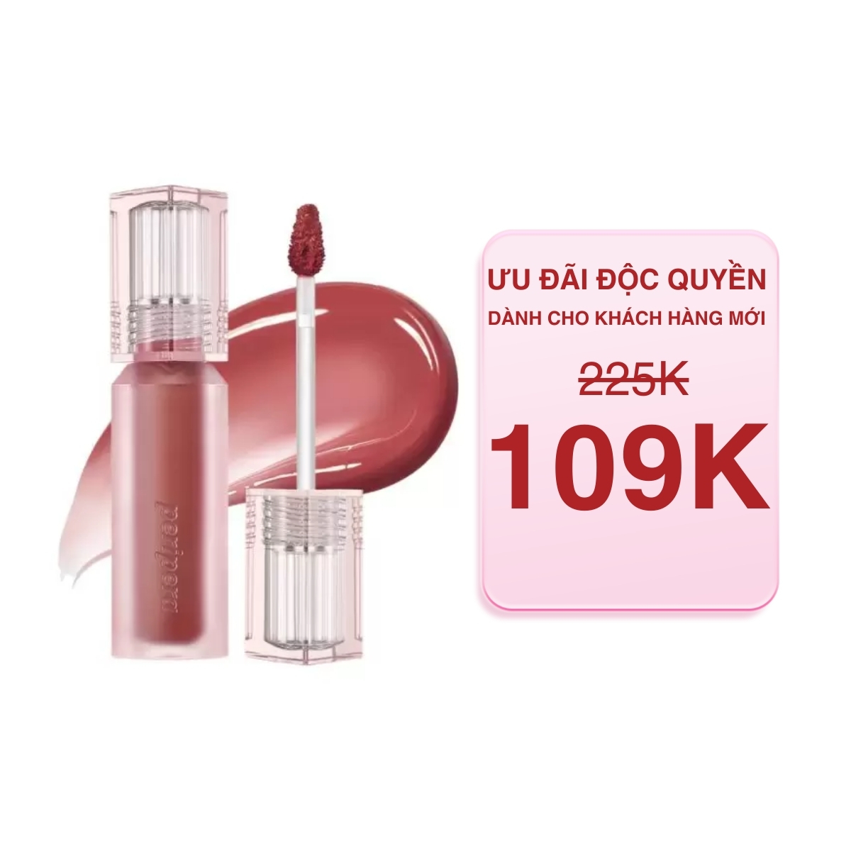 Son Tint Peripera Water Bare Tint 3.7g Màu 06 Softly Brown