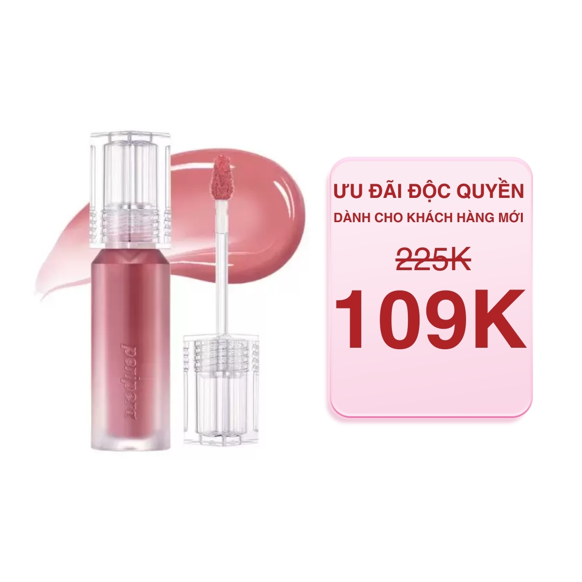 Son Tint Peripera Water Bare Tint 3.7g Màu 11 Hip Rose