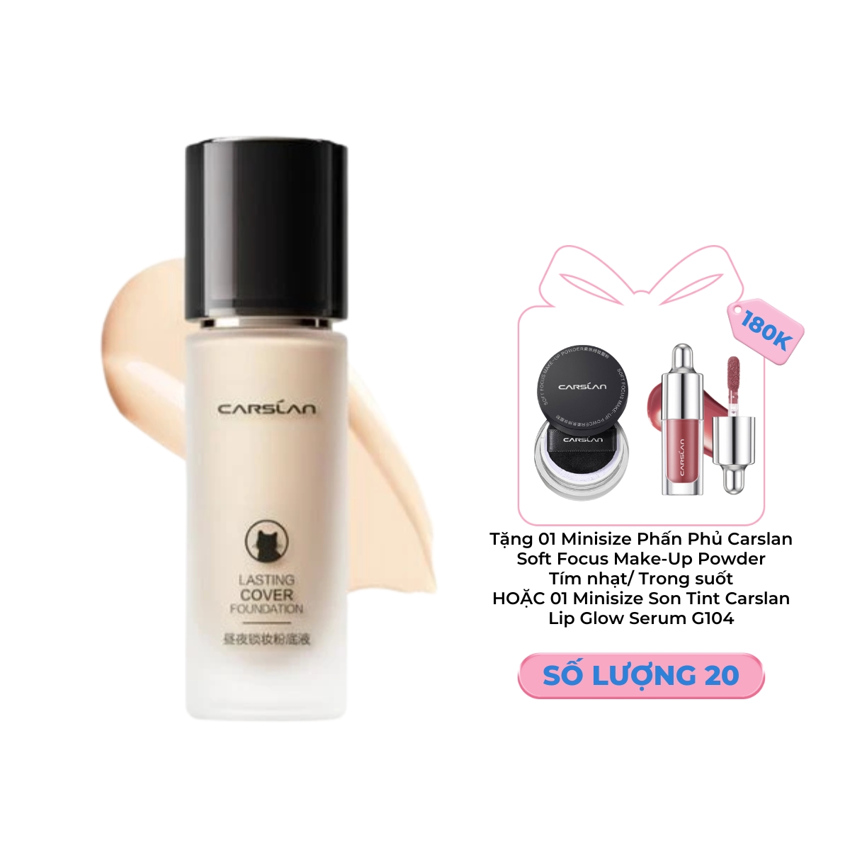 Kem Nền Carslan Lasting Cover Foundation P01