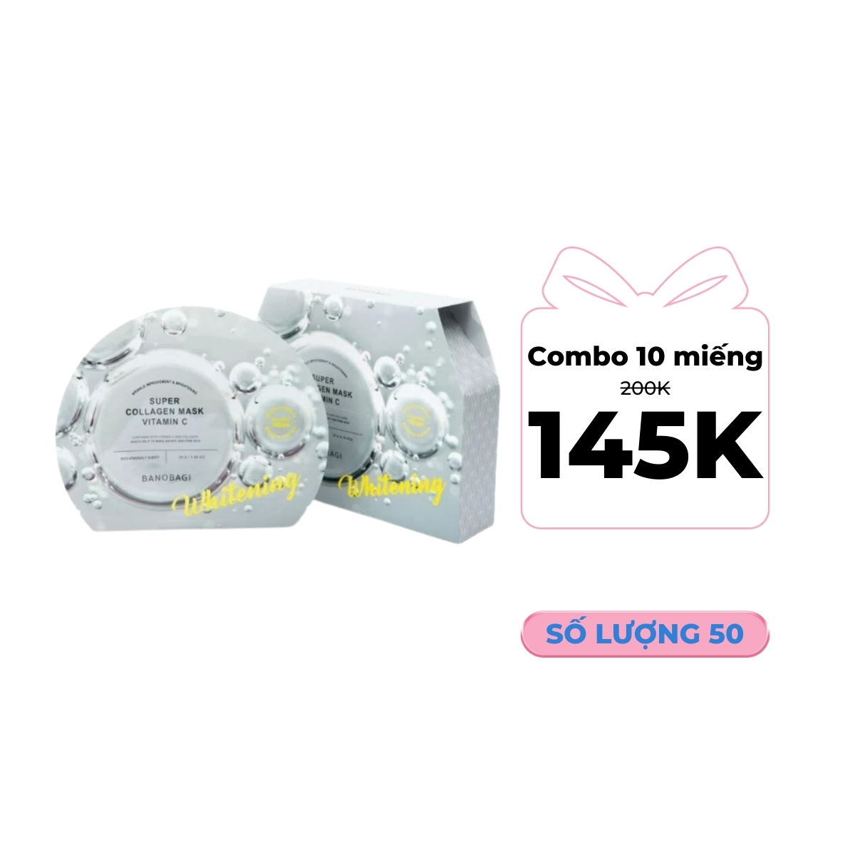 Mặt Nạ Banobagi Super Collagen Mask Vitamin C Whitening Sáng Da 30g