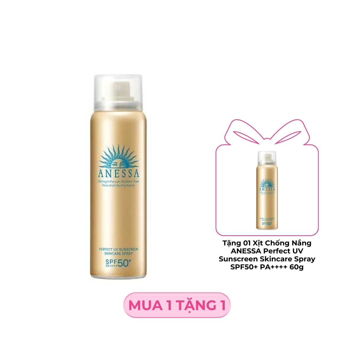 Xịt Chống Nắng ANESSA Perfect UV Sunscreen Skincare Spray SPF50+ PA++++ 60g