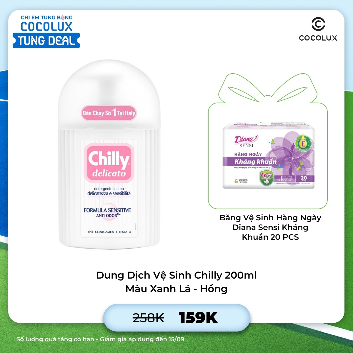 Dung Dịch Vệ Sinh Chilly Delicato Sạch Dịu Êm 200ml (Hồng)