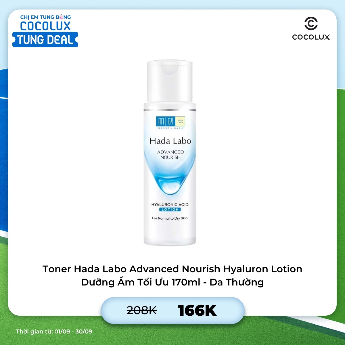 Dung Dịch Hada Labo Advanced Nourish Hyaluron Lotion Dưỡng Ẩm Tối Ưu Da Thường 170ml