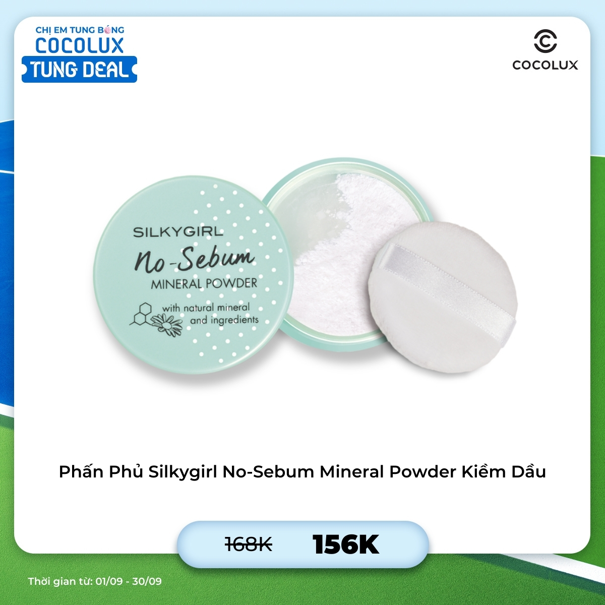 Phấn Phủ Silkygirl No-Sebum Mineral Powder Kiềm Dầu