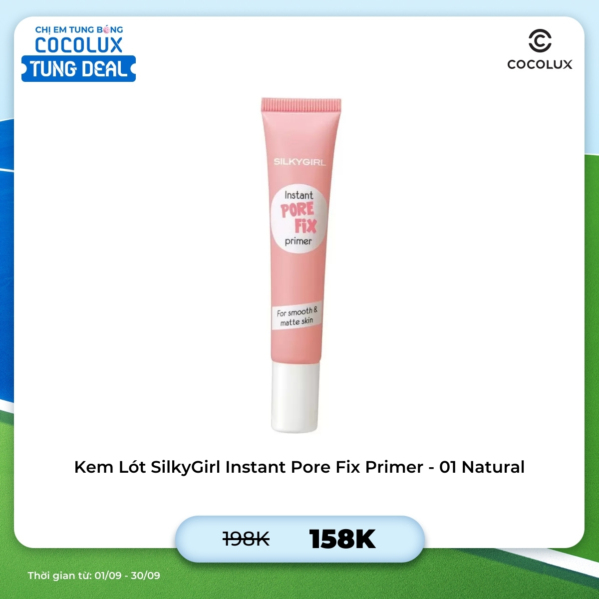 Kem Lót SilkyGirl Instant Pore Fix Primer - 01 Natural