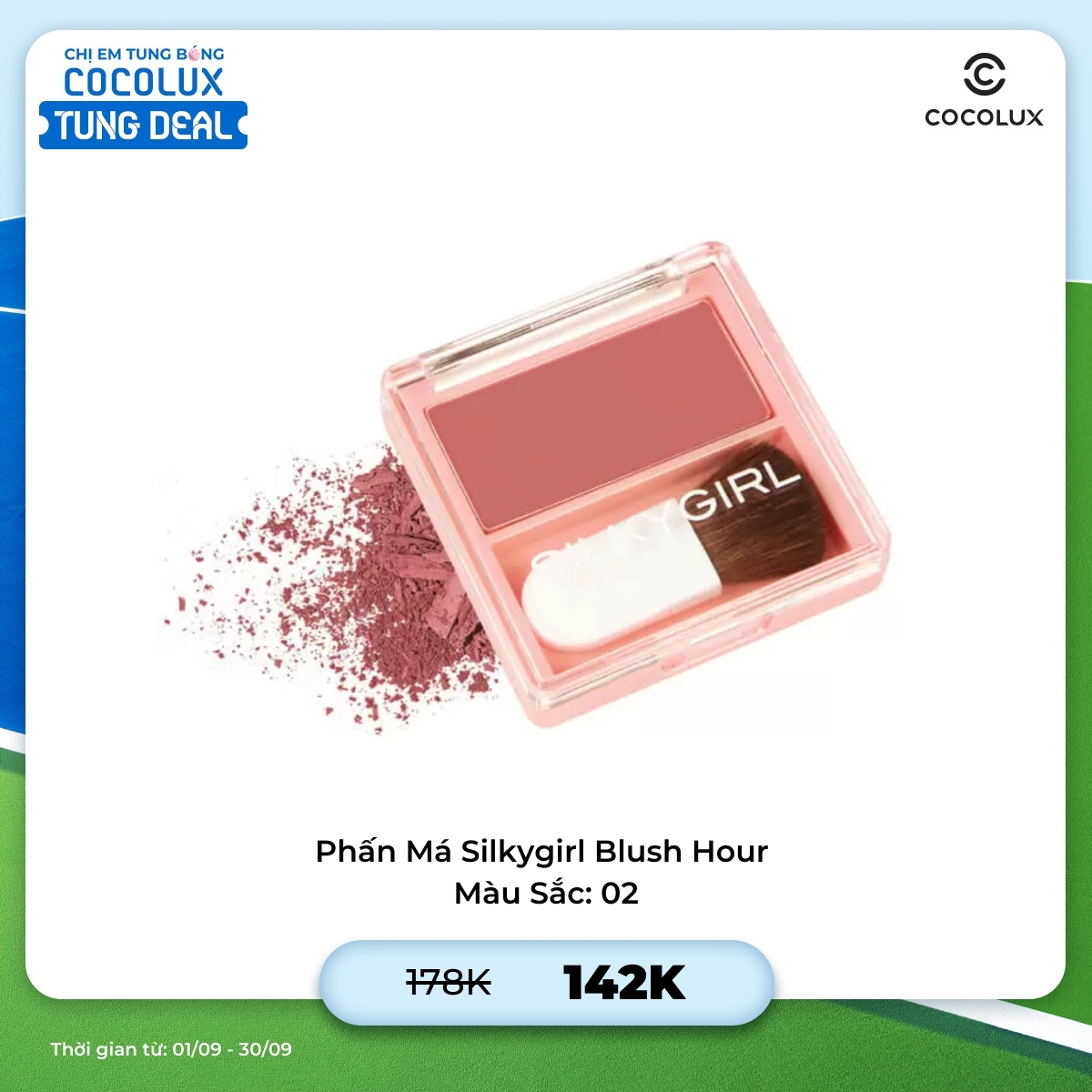 Phấn Má Silkygirl Blush Hour 02 Rosy Pink Hồng Đào Ngọt Ngào