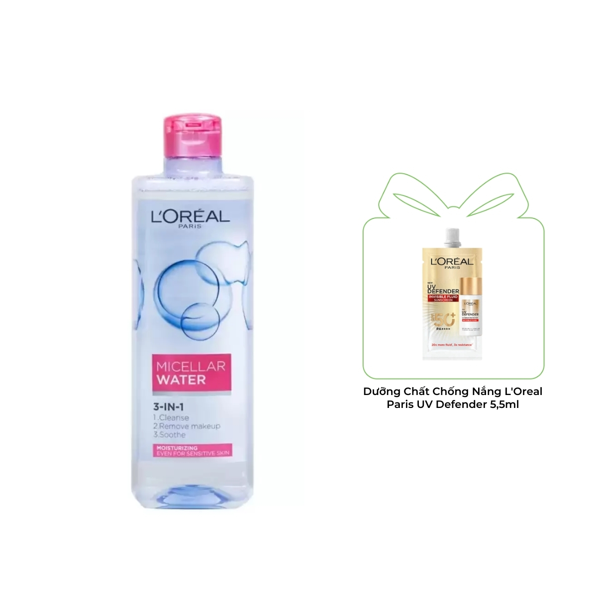 Nước Tẩy Trang L'Oreal Micellar Water Dưỡng Ẩm Cho Da Thường Khô 400ml