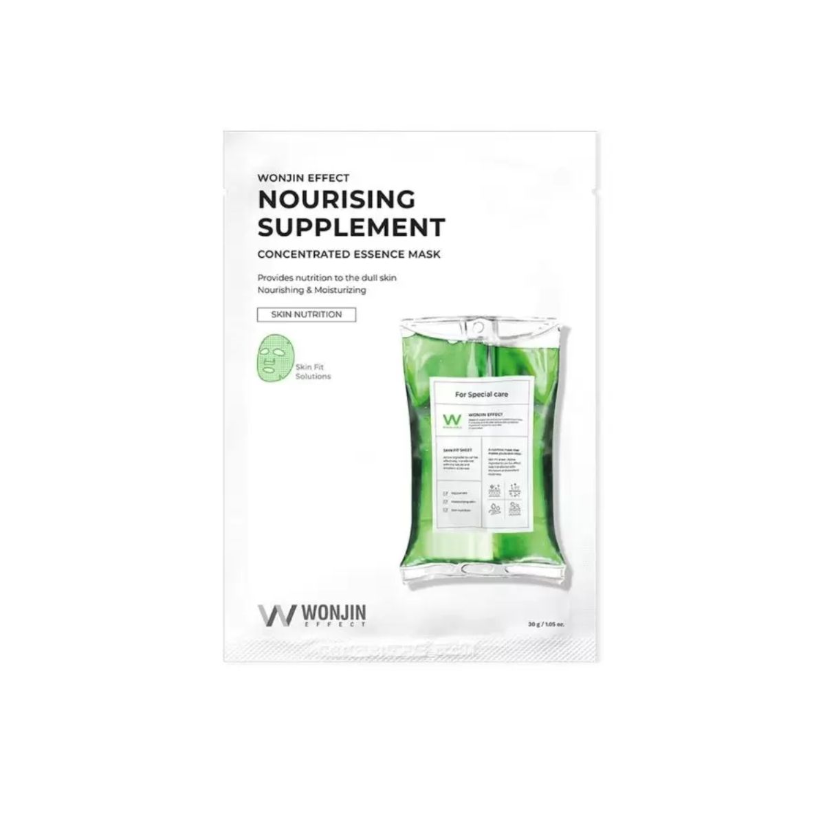 Mặt Nạ Wonjin Effect Nourising Supplement Concentrated Essence Mask - Truyền Năng Lượng (Xanh Lá)