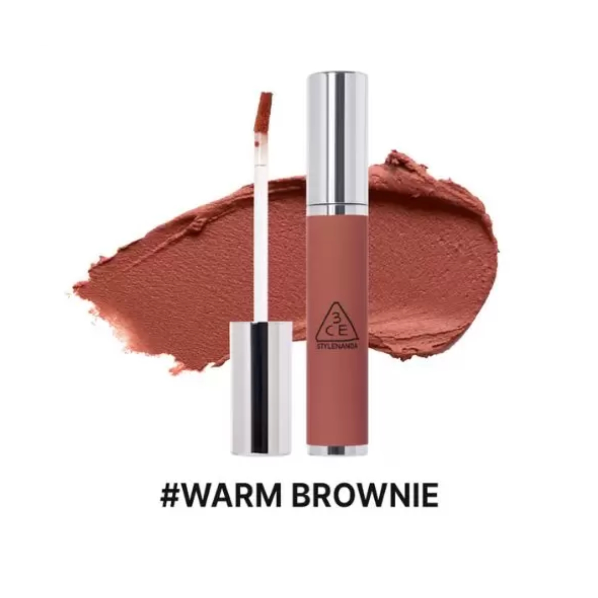 Son kem lì 3CE Hazy Lip Clay - Warm Brownie