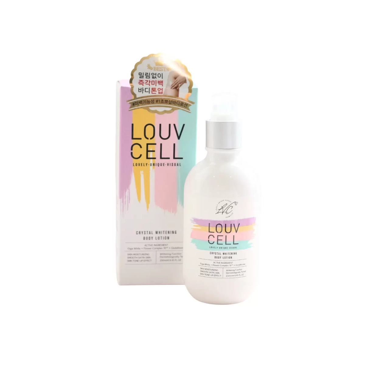 Sữa Dưỡng Thể Louv Cell Crystal Whitening Body Lotion 250ml