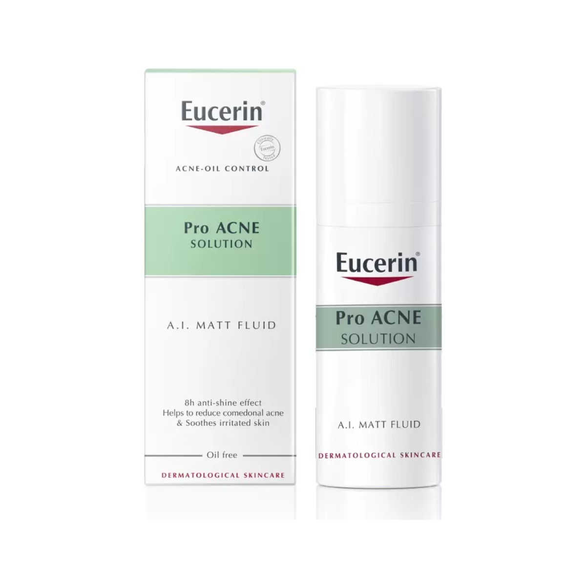 Kem Dưỡng Eucerin ProAcne Solution A.I Matt Fluid Giảm Mụn 50ml