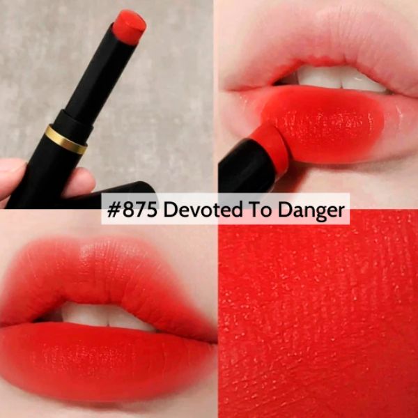 Son Thỏi MAC Powder Kiss Velvet Blur Slim - 875 Devoted To Danger