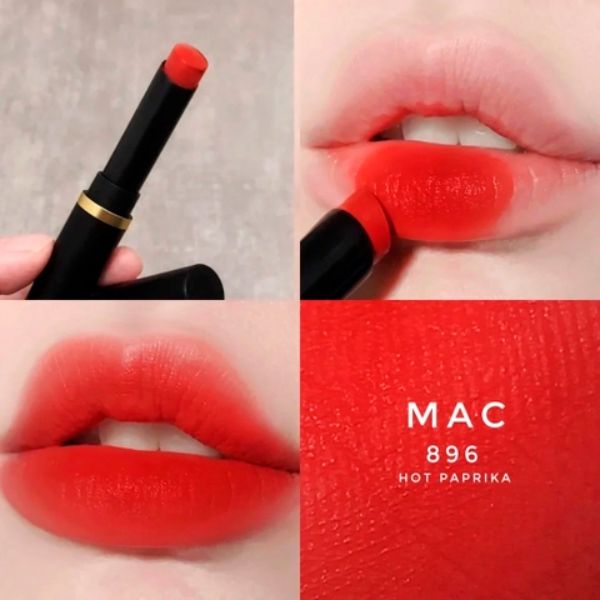 Son Thỏi MAC Powder Kiss Velvet Blur Slim - 896 Hot Paprika
