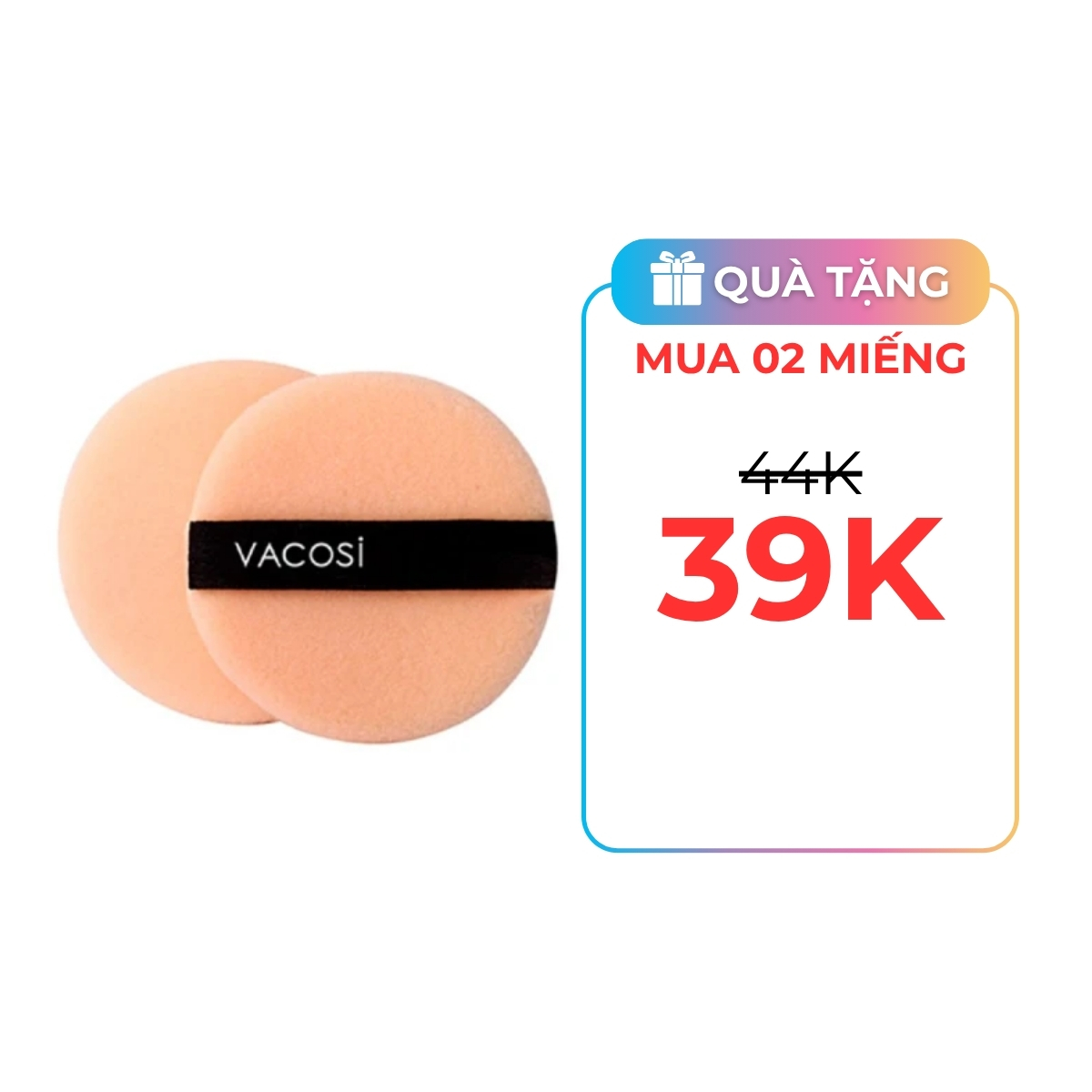 Bông Phấn Khô Vacosi Tròn Nhỏ BP01