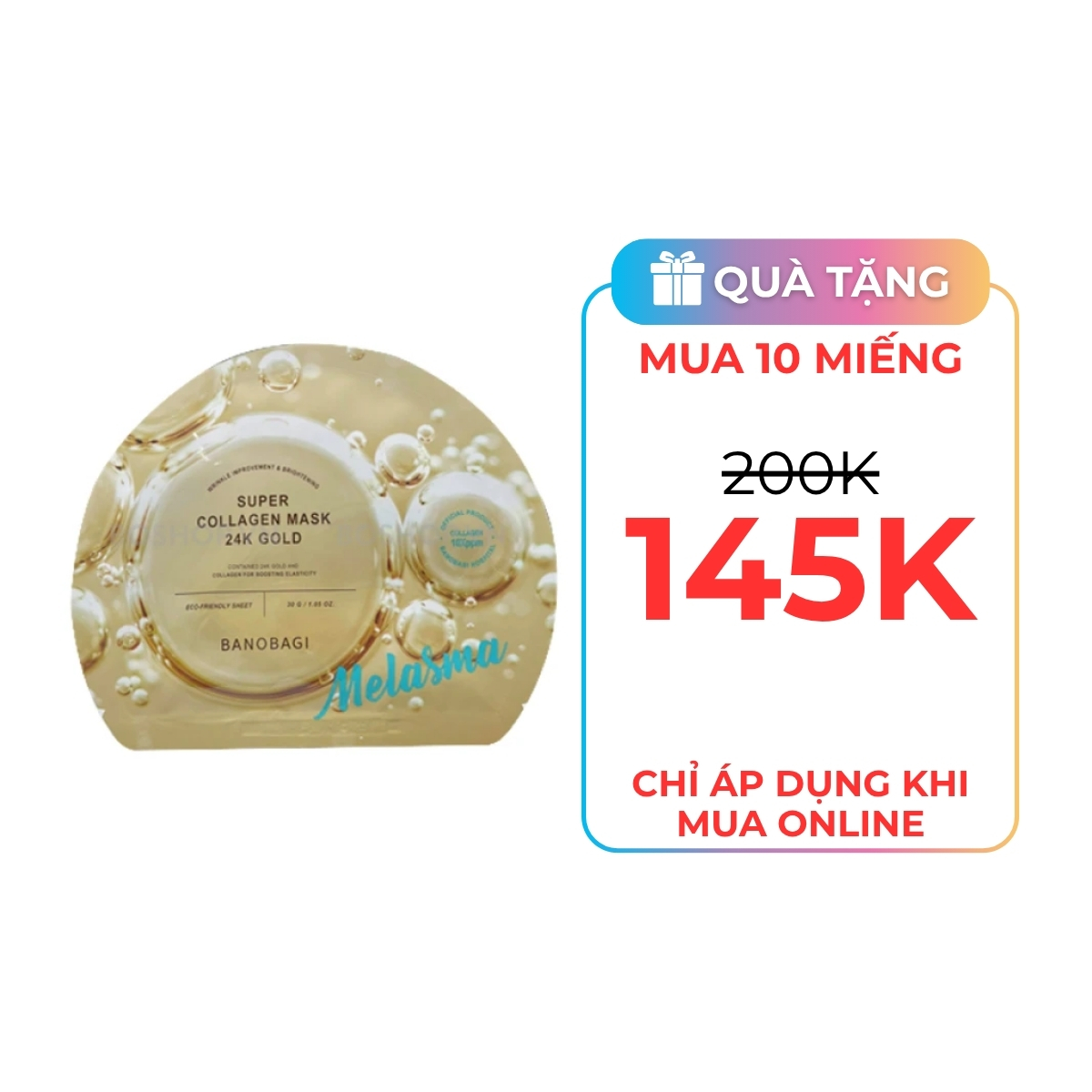 Mặt Nạ Banobagi Super Collagen Mask 24K Gold 30ml