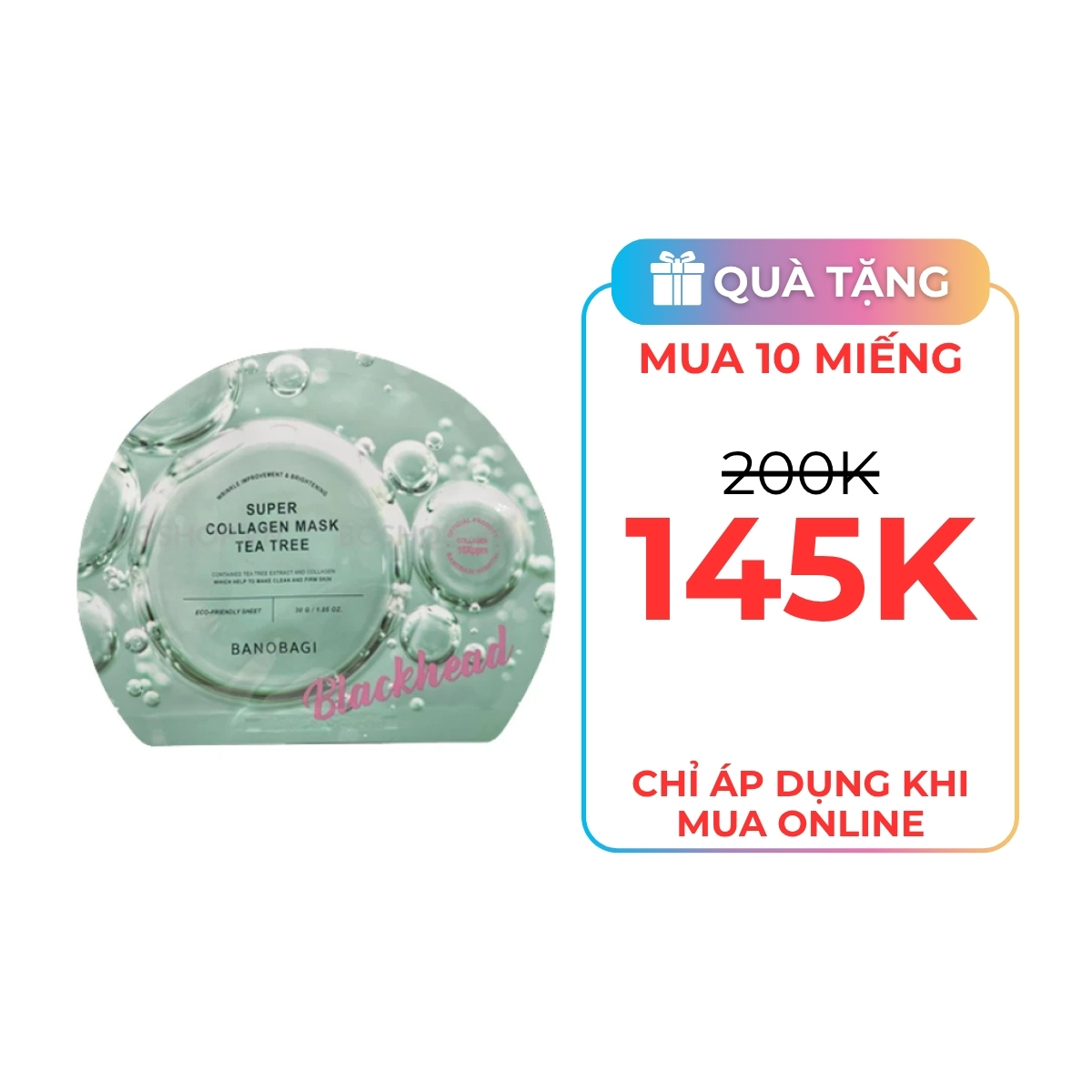 Mặt Nạ Banobagi Super Collagen Mask Tea Tree 30ml