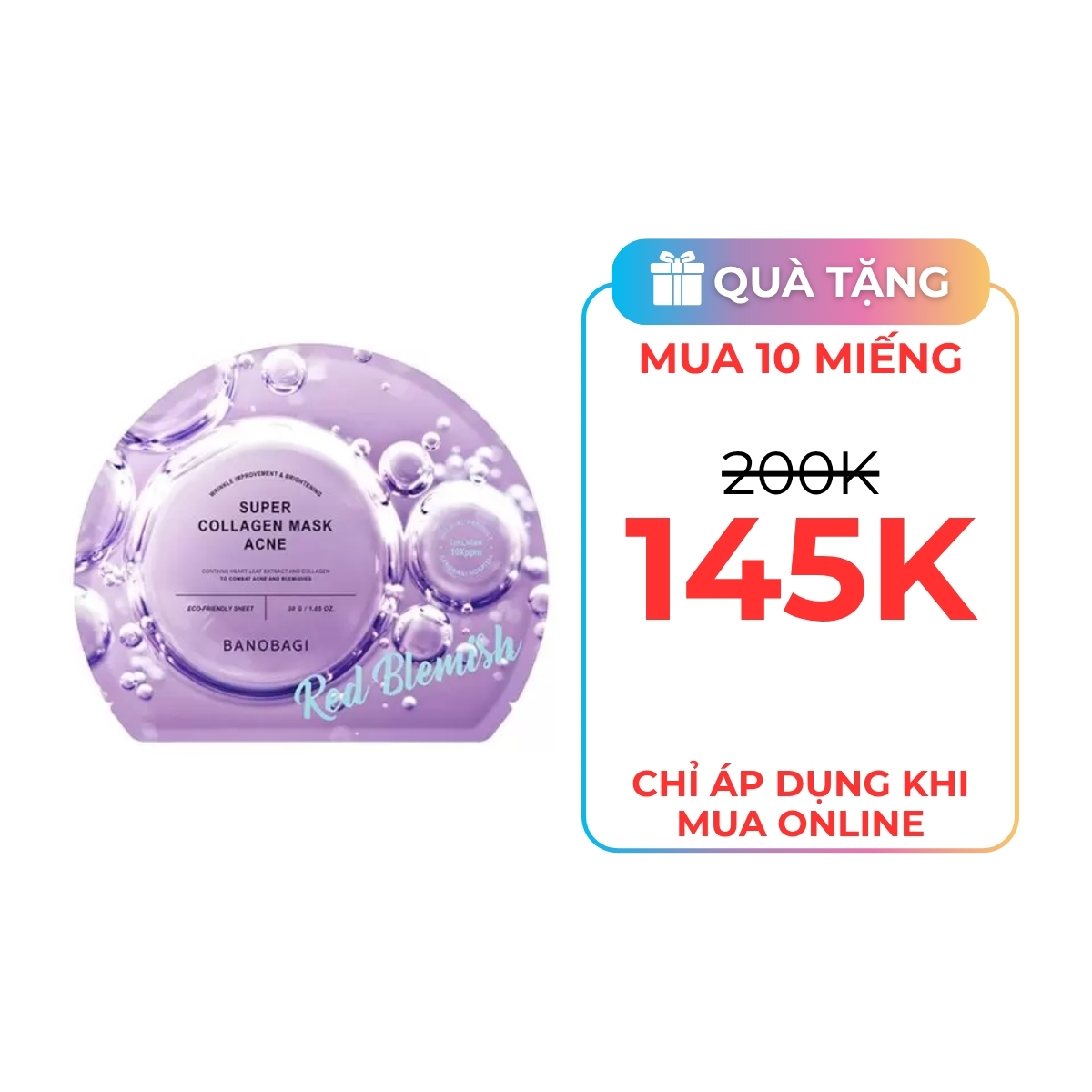Mặt Nạ Banobagi Super Collagen Mask 30g - Acne Red Blemish