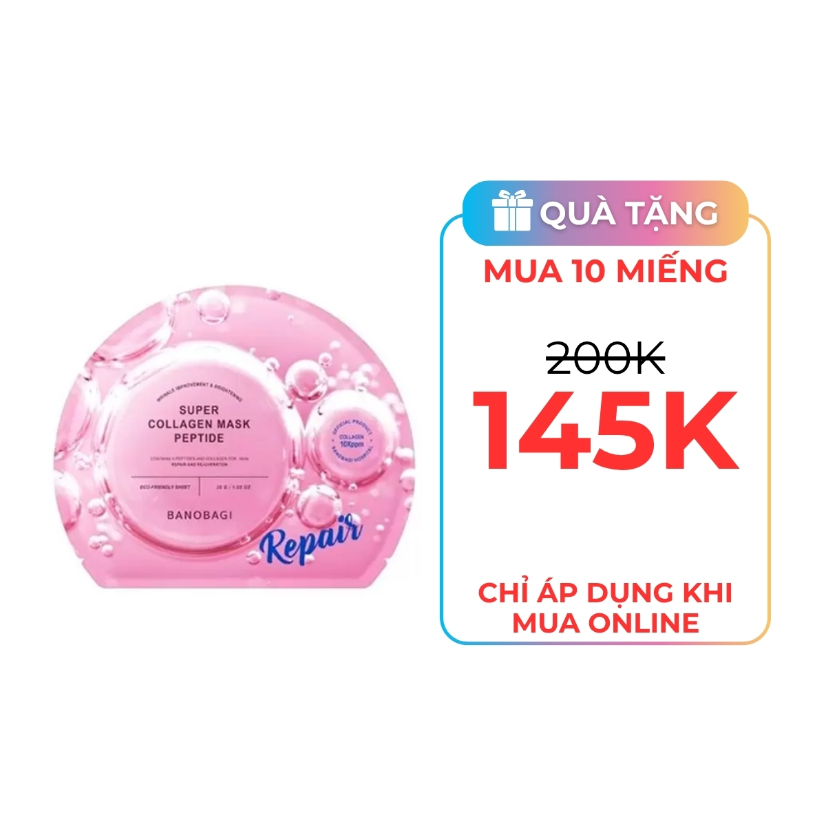 Mặt Nạ Banobagi Super Collagen Mask 30g - Peptide Repair