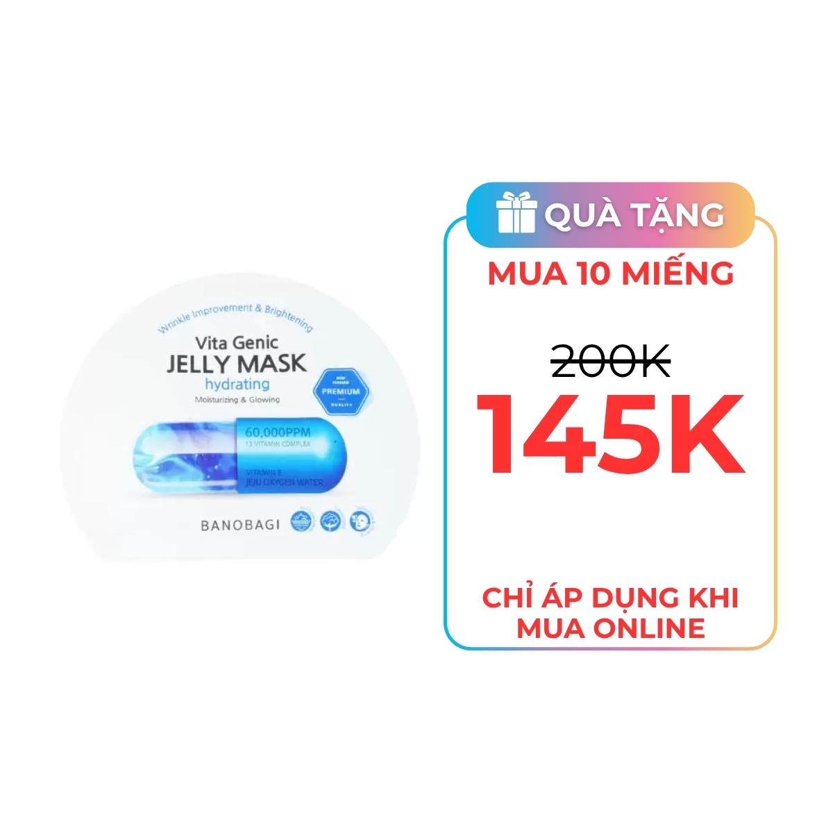 Mặt Nạ Banobagi Vita Genic Jelly Mask - Hydrating 30g (Xanh Dương)