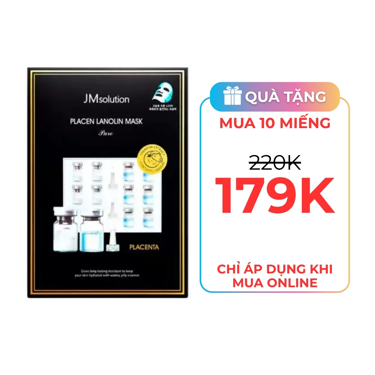 Mặt Nạ JM Solution Mask - Placen Lanolin Pure