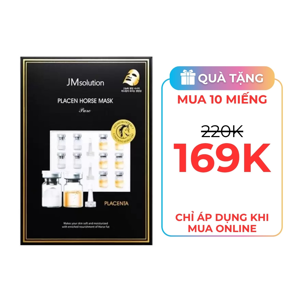 Mặt Nạ JM Solution Mask - Placenta Nhau Thai Ngựa 30ml