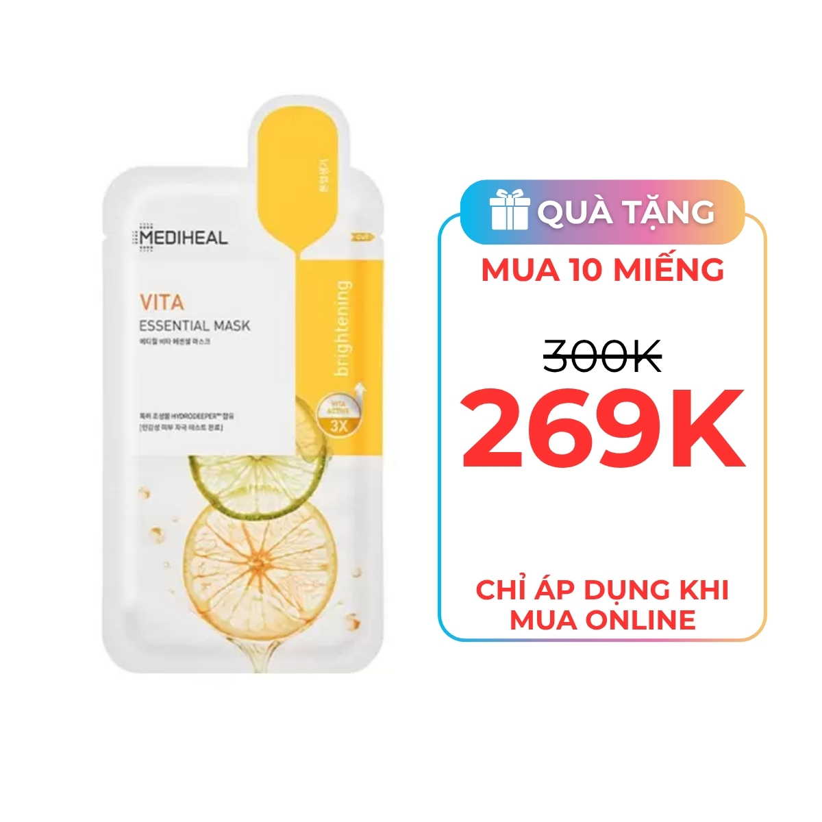 Mặt Nạ Mediheal Dưỡng Sáng, Mờ Thâm Cho Da Mụn 24ml