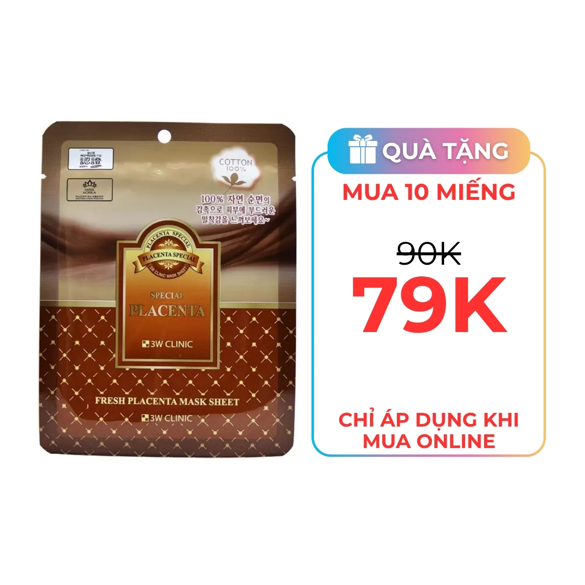 Mặt Nạ 3W - Nhau Thai Cừu