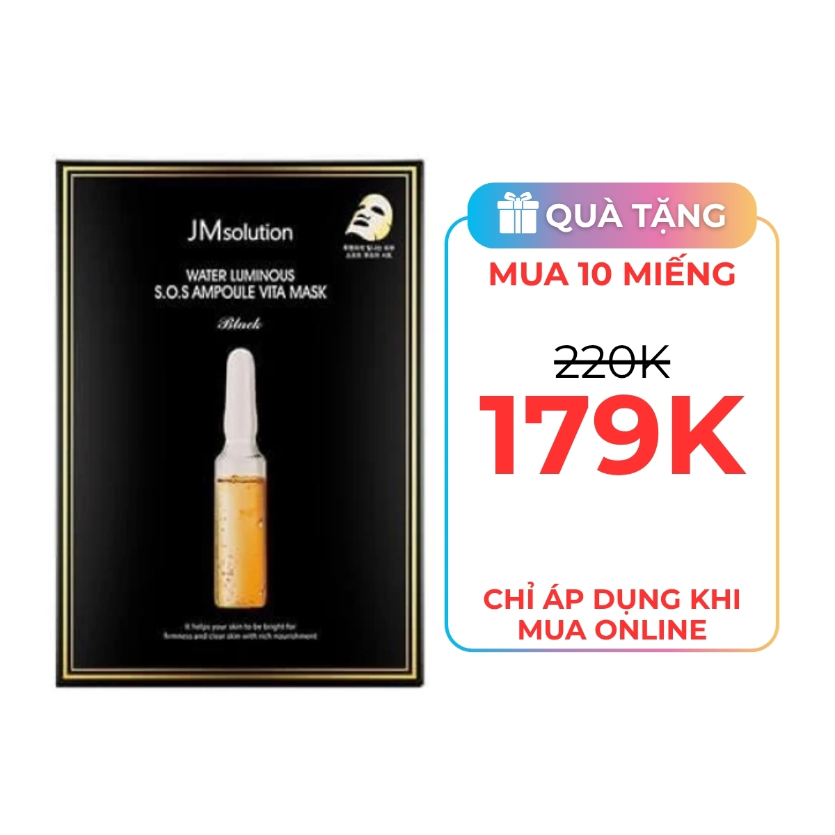 Mặt Nạ JM Solution Mask S.O.S Ampoule Vita