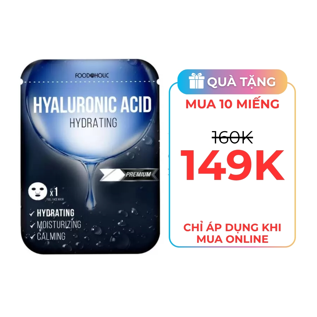 Mặt Nạ Food A Holic - Hyaluronic Acid Cấp Ẩm Đa Tầng (1 miếng)