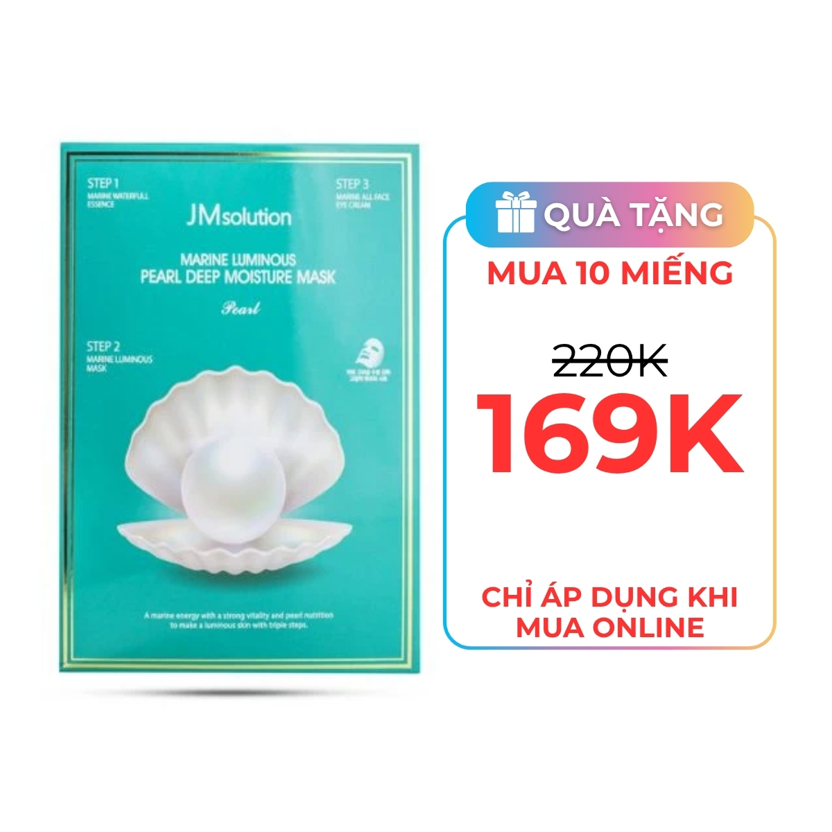 Mặt Nạ JM Solution Mask - Ngọc Trai New Up Grade
