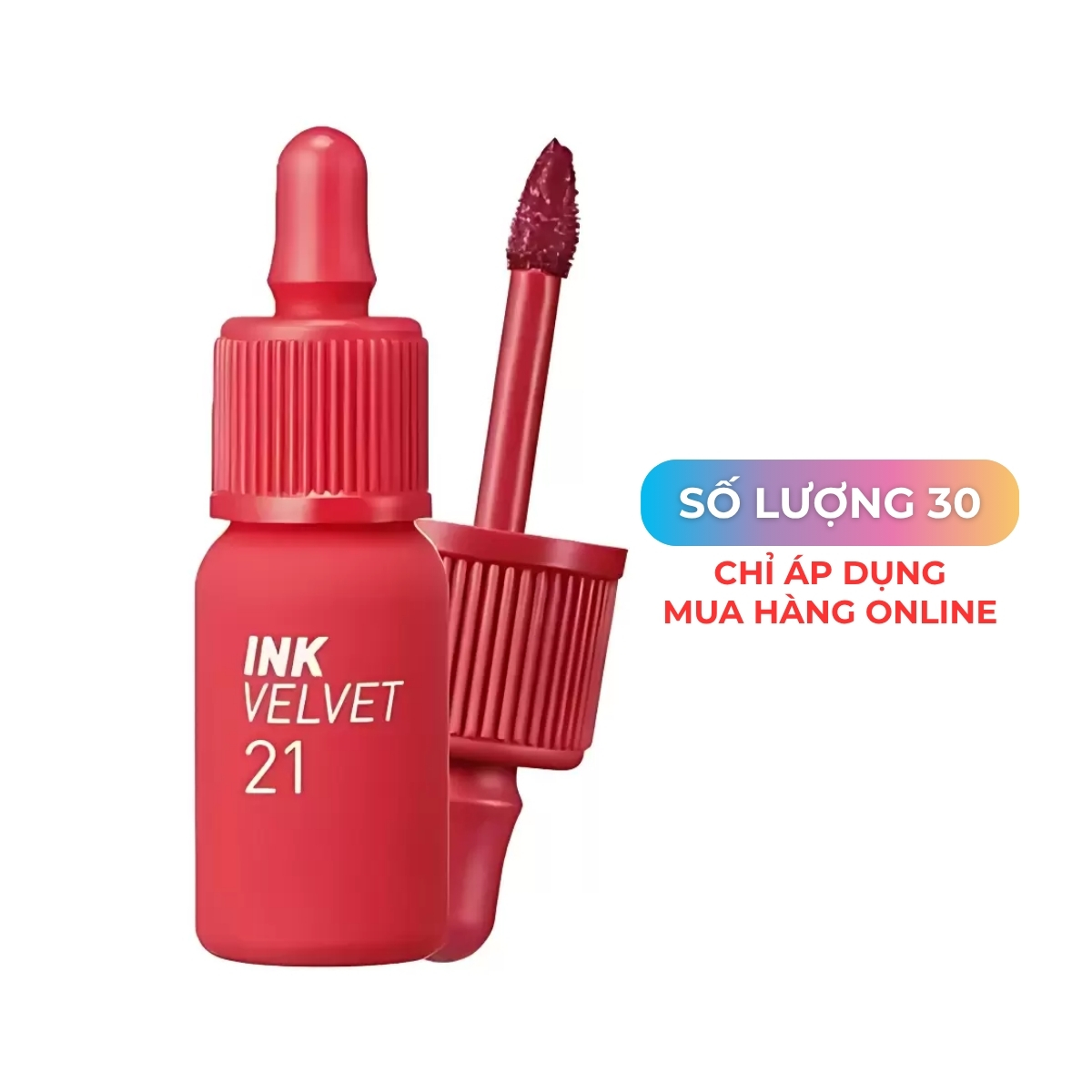 Son Kem Peripera Ink Velvet - 21 Vitality Coral Red